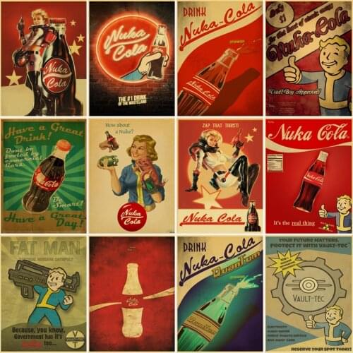 Full 5D DIY Diamond Painting Nuka Cola Fallout 2345 Vintage Diamond Embroidery Cross Stitch Embroidery Crafts Decoration gift