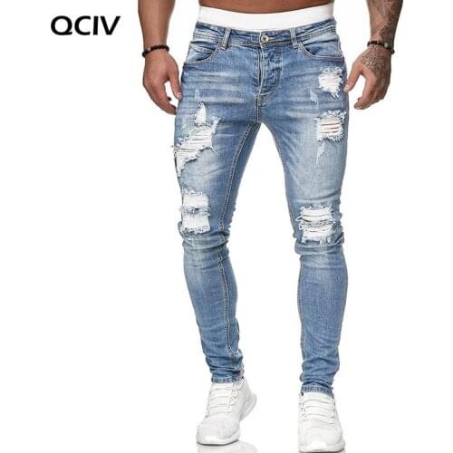 Узкие джинсы для мужчин QCIV China At AliExpress