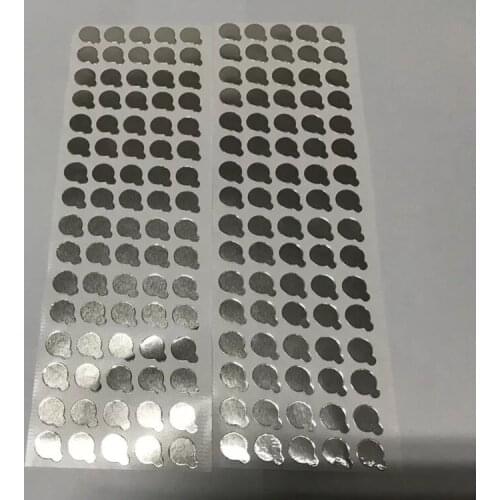 Size 9mm 2400pcs/lot Aluminum foil film sticker seal for bottles stopper ,soft tube sealing stickers