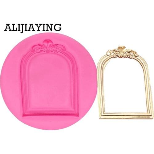 M0742 1Pcs Door frame Silicone Cake Mold Fondant Cake Decorating Tools Sugarcraft Chocolate Decoration Mold