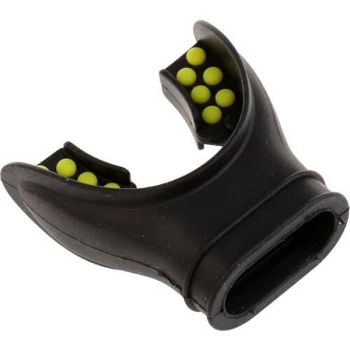 Silicone Bite Mouthpiece W / Color Tab for Scuba Diving
