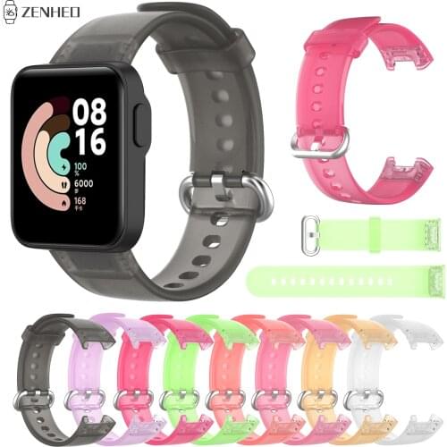Silicone Wrist Strap For Xiaomi Mi Watch Lite Global Version Replacement Transparent Bracelet Watchband for Redmi Watch Band