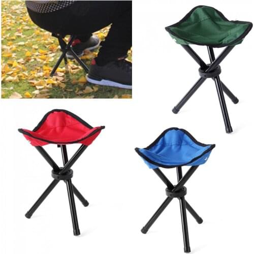 Outdoor Fishing Chair Portable Tripod Stool Folding Chair Camping Walking Picnic Garden Foldable Three Feet Beach