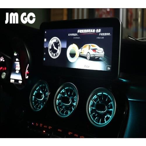 LED light-emitting air outlet for Mercedes-Benz W205 W213 X253 ambient light AC vents Synchronous original car atmosphere light