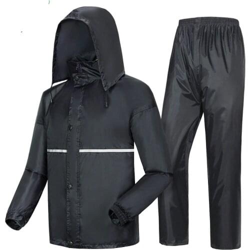 Raincoat Rain Pants Set Waterproof motorcycle rain jacket poncho Large Size fishing raincoat rainwear Men XL-4XL