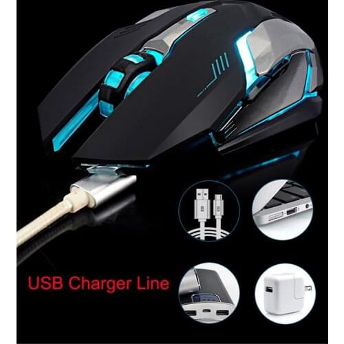 Wolf Spirit Rechargeable Wireless LED Backlight USB Optical Ergonomic Gaming Mouse Sem Fio Fashion Games Mouse For Pro Gamer