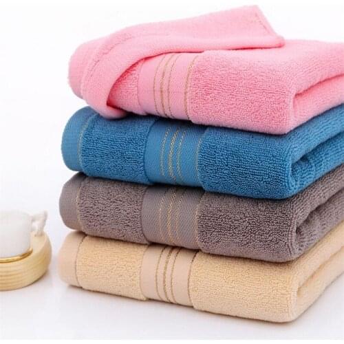 High Quality 100% Cotton Adult Children Face Towel Soft Absorbent Washcloth Household Travel Hand Towel 34x75cm