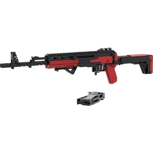 1186PCS MOC Automatic Guns Assault AK Rifle Parts Building Blocks Military Weapons Citys Figures Kids Boys Birthday Gifts