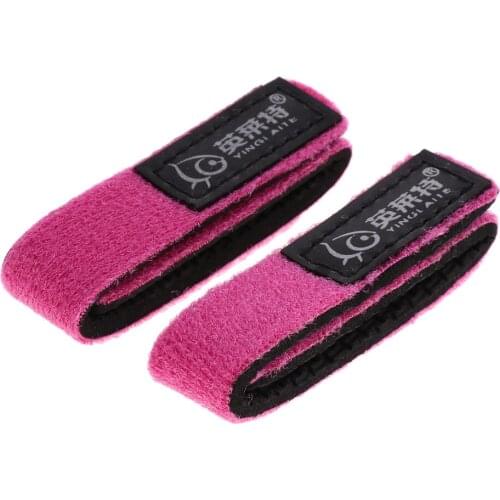 2x Fishing Rod Belts Wrap Bands Pole Straps Ties Pole Holders Red