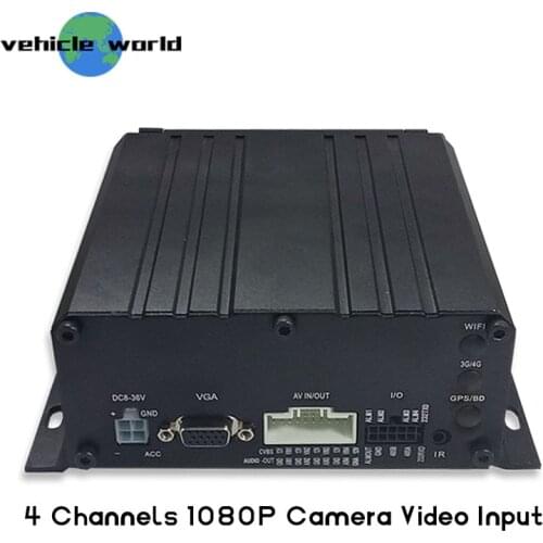 4 Channel 1080P AHD HDD MDVR for Truck Bus Taxi Car