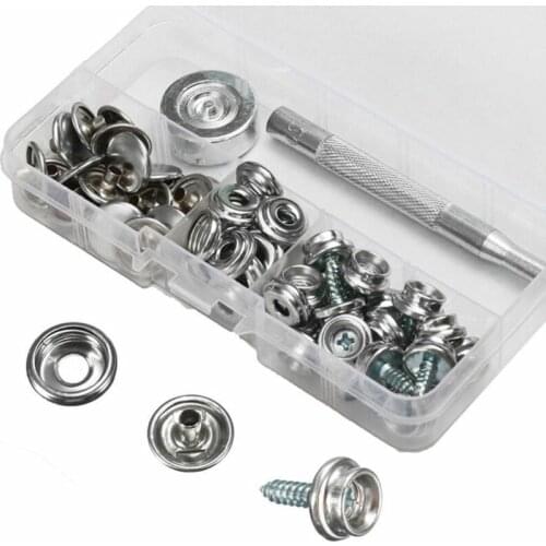 62 pieces of iron canvas boat cover, socket button set, tool accessories, new