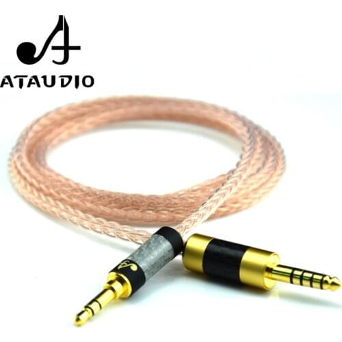 ATAUDIO Hifi 4.4MM Balance to 3.5mm Male Audio Cable Hi-end 4.4mm to 3.5mm Aux Upgrade Cable WM1A/1Z PHA-1A/2A Z1R