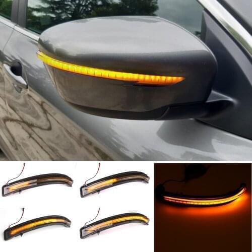 Car Side Mirror Dynamic LED Turn Signal Light For Nissan Rogue X-Trail T32 Qashqai J11 2014+ Murano Z52 Pathfinder R52 2017