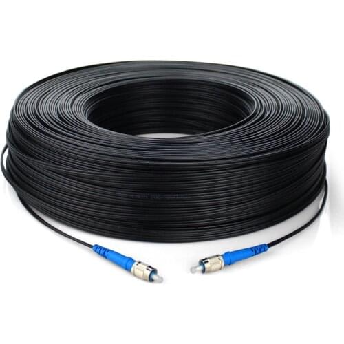 100M FTTH Fiber Optic Drop Cable Patch Cord FC to FC Simplex SM FC-FC 100 Meters Drop Cable Patch Cord