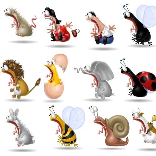 5D DIY Surprised Screaming Animal Wallpaper Painting Diamond Square/Round Embroidered Mosaic High Quality Decoration Handmade