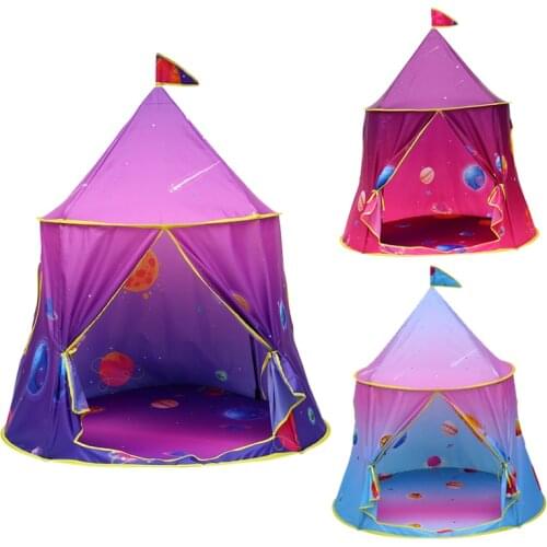Colorful Toy Tents Baby Play House Foldable Space Printing Tent Outdoor Indoor Ocean Ball Pool Boys Girls Room Decoration Gift