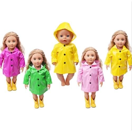 Colorful Raincoat Clothes fits for 18" American Girl doll alexander,girls dolls