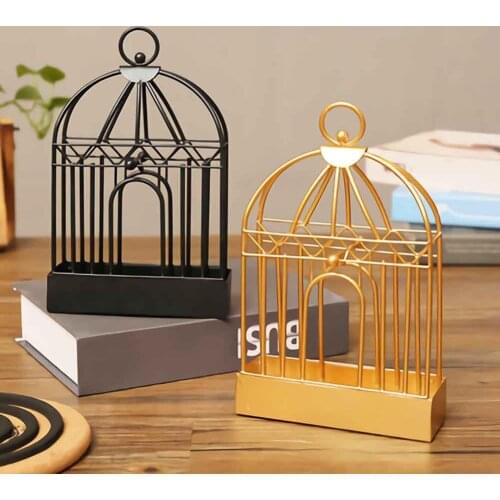 Nordic Style Metal Mosquito Coil Holder Birdcage Incense Rack Home Decoration
