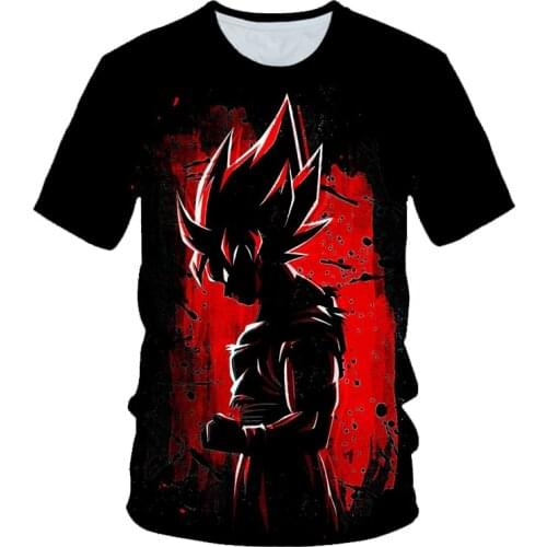 Mens 3D T Shirt 2021 New Z Ultra Instinct Goku High Quality God Black Vegeta Battle Print Cartoon T-shirt Summer Top Tees