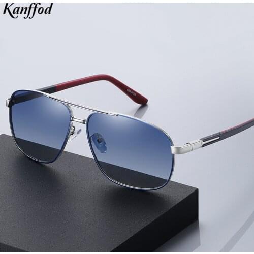 Kanffod 2021 Brand Retro Square Polarized Sunglasses Men Driving Sunglasses Sports Blue Glasses UV Protection Oculos