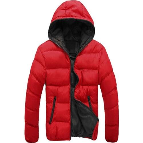 2021New Winter Mens Lightweight Hooded Jacket Youth Mid-length Down Cotton Jacket Lightweight Ultra-thin Jacket mens jacket