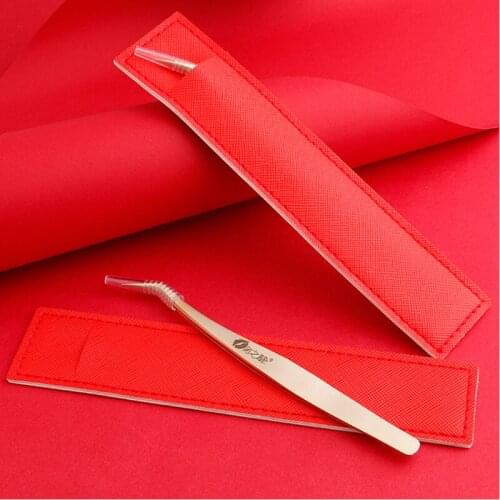 Golden eyelashes tweezers Super Precision Premium Stainless steel Eyebrow Tweezer for Eyelashes Extension Eye Makeup Tools