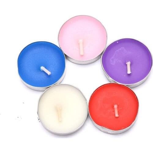 Propose Confession Birthday Smokeless Aromatherapy Tea Wax 10/Box Paper Box Small Candle Pendulum Party Round Candle