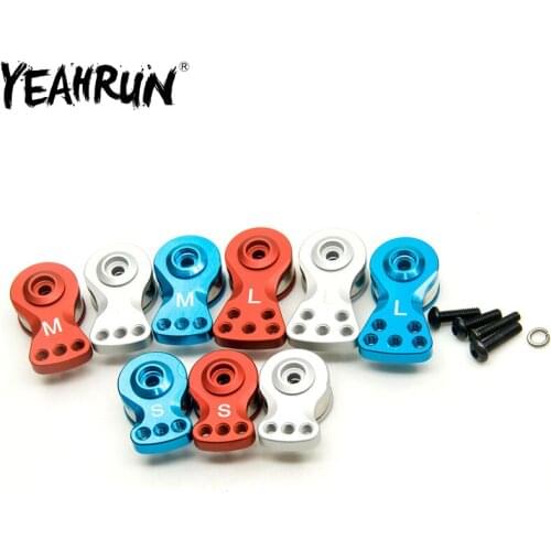 YEAHRUN Aluminum Alloy 25T Steering Servo Arm Horn S/M/L for RC Car Crawler Large Torque Digital Coreless Servo Parts