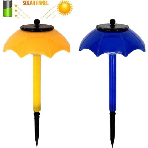 Lighting sensor RGB LED Solar Umbrella Light Bulb IP65 Waterproof Garden Decor Landscape Lawn Lamps Pathway Outdoor street Light