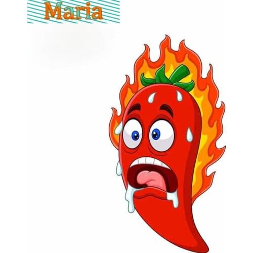 Burning Chili Vinyl Car Stickers Decals Car-Window Decorative Goods PVC JDM JEEP Van Bike Offroad RV A4 Q3 Polo Deco Meterial