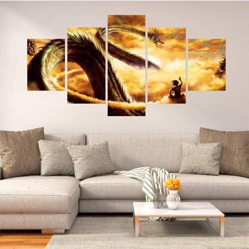 Japanese anime cartoon canvas painting dragon ball posters and prints print mural pictures childrens room home wall decoration