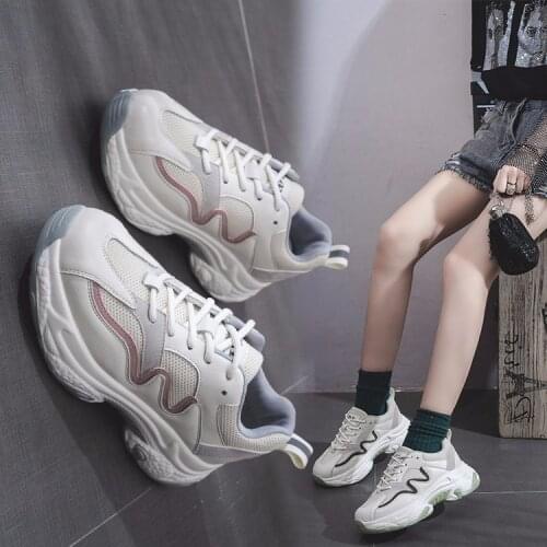 Womens Super Fire New Korean-Style Casual Platform Sneakers All-match Womens Shoes