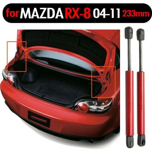 2pcs Auto Tailgate Boot Gas Struts Shock Struts Damper Lift Supports for Mazda RX8 Coupe 2004-2007 2008 2009 2010 2011 233 mm