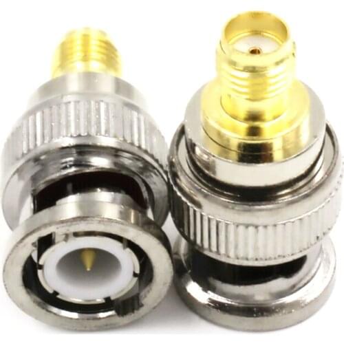 2pcs/lot BNC To SMA Connectors Type Male Female RF Connector Adapter Test Converter Kit Set Wholesale