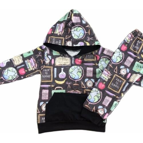 2021 New Design Boutique Wholesale Back to School Children Set Boys and Girls Outfit