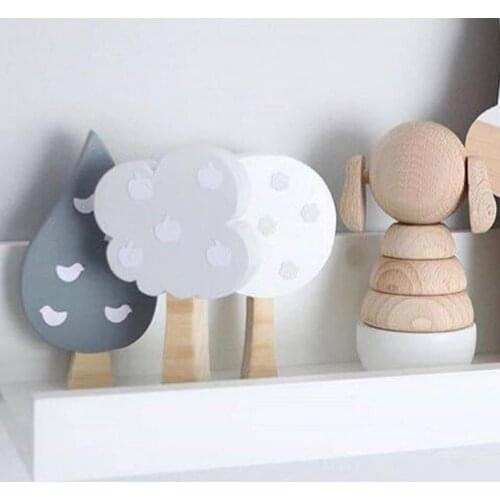 3Pcs/Set Forest Tree Decor Multi-color Widely Applied Adorable Miniature Plant Pots Bonsai Craft Decor for Shelf home decoration