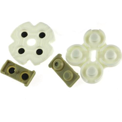 300sets/lot Conductive Adhesive Rubber Key Pads For Playstation 3 PS3 Controllers Buttons Repair Parts Replacement