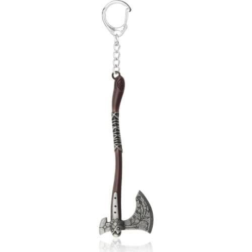 God of War 4 Leviathan Kratos Shield Ice Axe Keyring Infinity War Stormbreaker Axe Hammer Tomahawk Steel Keychain gift