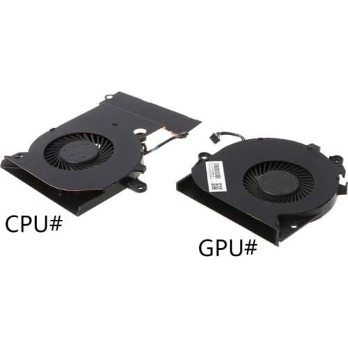 Black Metal Replaced Laptop GPU CPU Cooling Fan for hp OMEN 15-CE 17-AN Cooler Fan