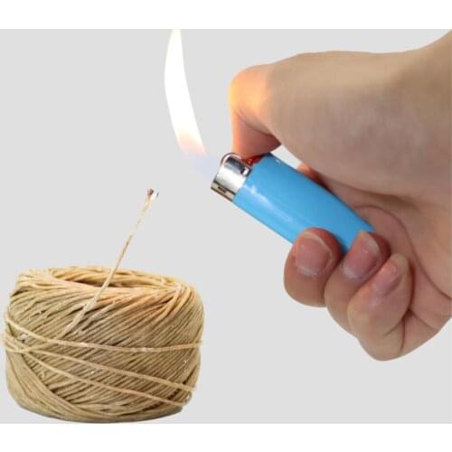 HORNET 100% Organic Hemp Wick, 197 FT Spool Natural Handmade Hemp Wicks Well Coated with Natural Bee Wax Standard Size