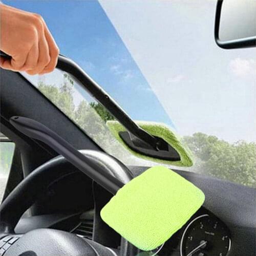 Hot Microfiber Cloth Long Handle Car Wash Brushes Car Body Window Glass Wiper Cleaning Tools Kit Automobile Windshield Cleaner