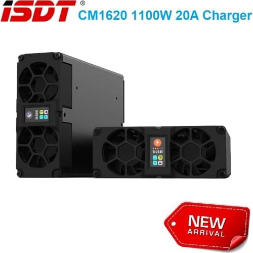 ISDT CM1620 1100W 20A Charger Module for 2s 4s 8s 16S LiHv LiPo LiFe UAV eBike Industrial Battery Charger