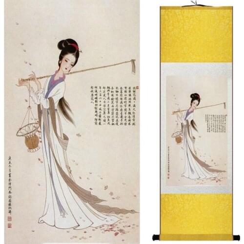 Pretty girl painting Chinese Art Painting Home Office Decoration Chinese painting art figure painting 20190723001