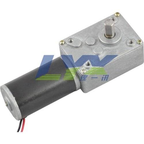 LX31WG 12V 5RPM Low speed high torque dc motor,turbine worm reducer metal teeth gear motor