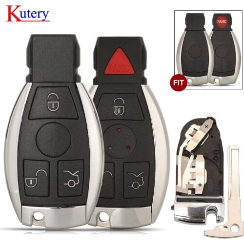 Kutery Smart Key Case Shell with Battery Clamp Holder for Mercedes Benz W211 A C E G S R SL ML GML CL GL CLS CLA CLK SLK GLK