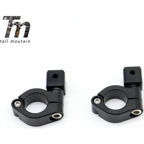 Headlight Aux Lights Bracket Fog Lamp Supporter for 25mm Bar Universal Motorcycle Front Head Light Accessories CNC Aluminum