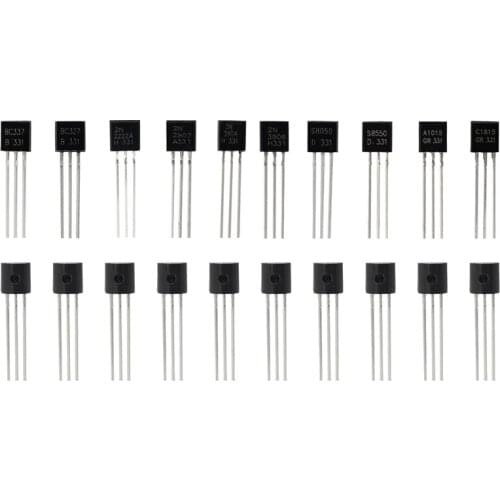 NPN PNP Transistor TO-92 Ensemble de sorties de transistor de puissance (Size 2)