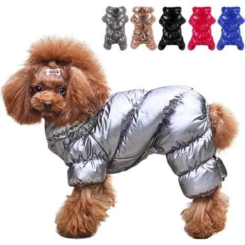 Dog Clothes Thicken Winter Warm Fleece Puppy Pet Coat Jacket For Small Dogs Waterproof Dog Jumpsuit Chihuahua Clothing Overalls
