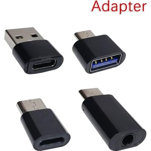 USB To Type C OTG Adapter USB USB-C Male To Micro USB Type-c Female Converter For Macbook Samsung S20 USBC OTG Connector