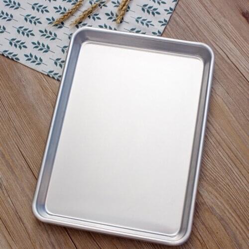 Rectangular Shape Aluminum Alloy Baking Tray Cookie Bread Cake Pans Safe Non-Stick Bakeware Tools Bakery Kitchen Accessories